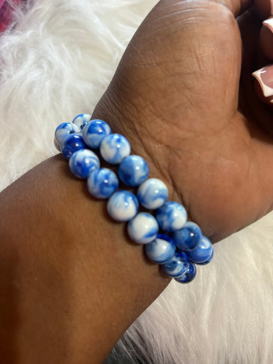 Blueberry(1pc) Beaded Bracelet