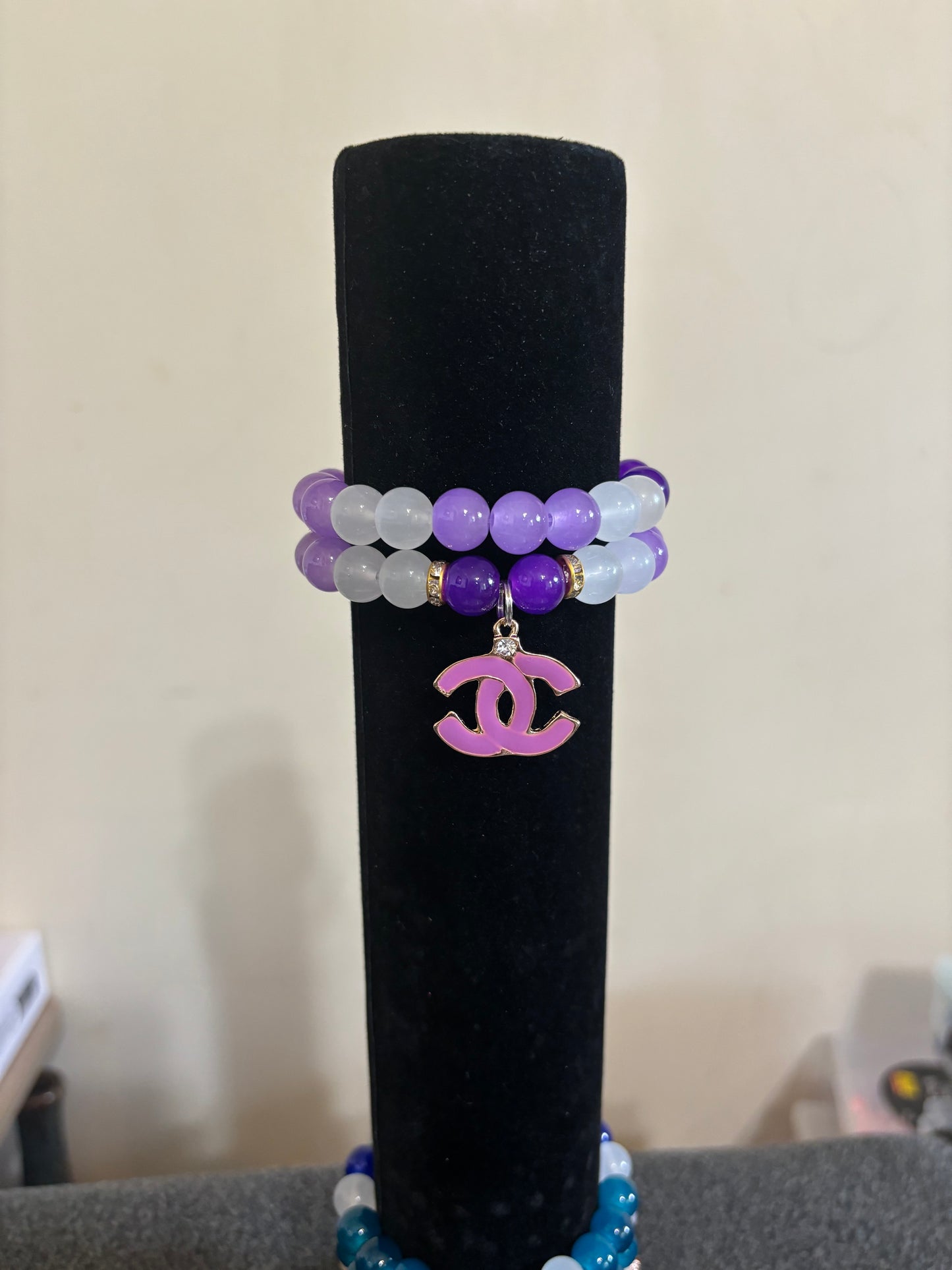 2 pc Designer Purple Bracelet