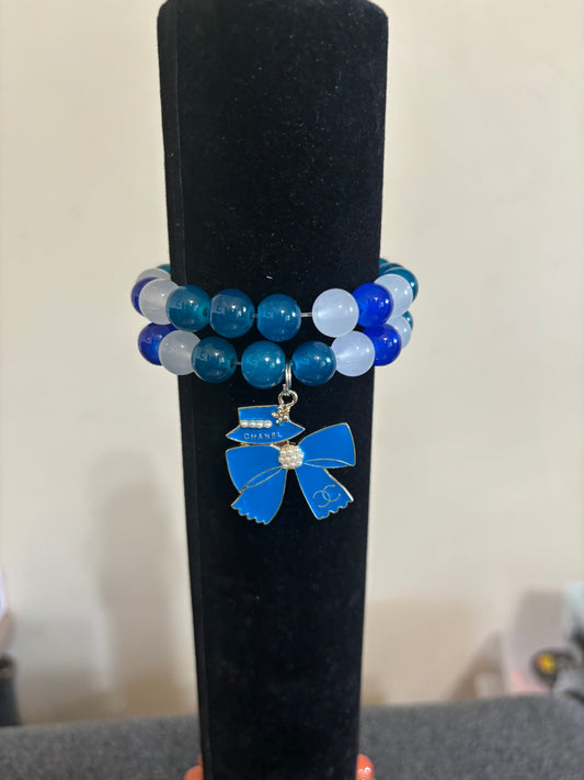 2pc Blue designer bracelet