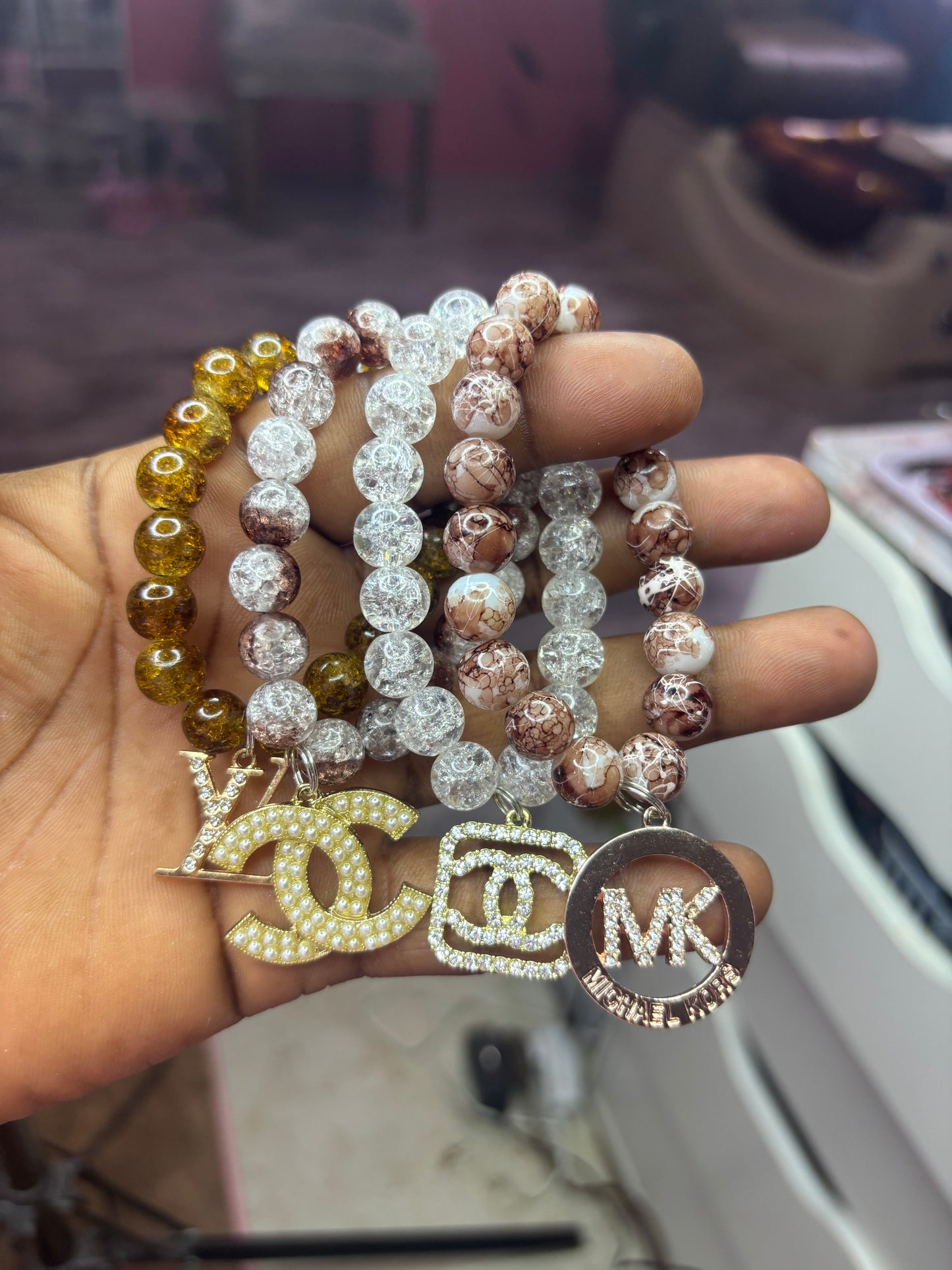 Brown 4 piece Bracelet set